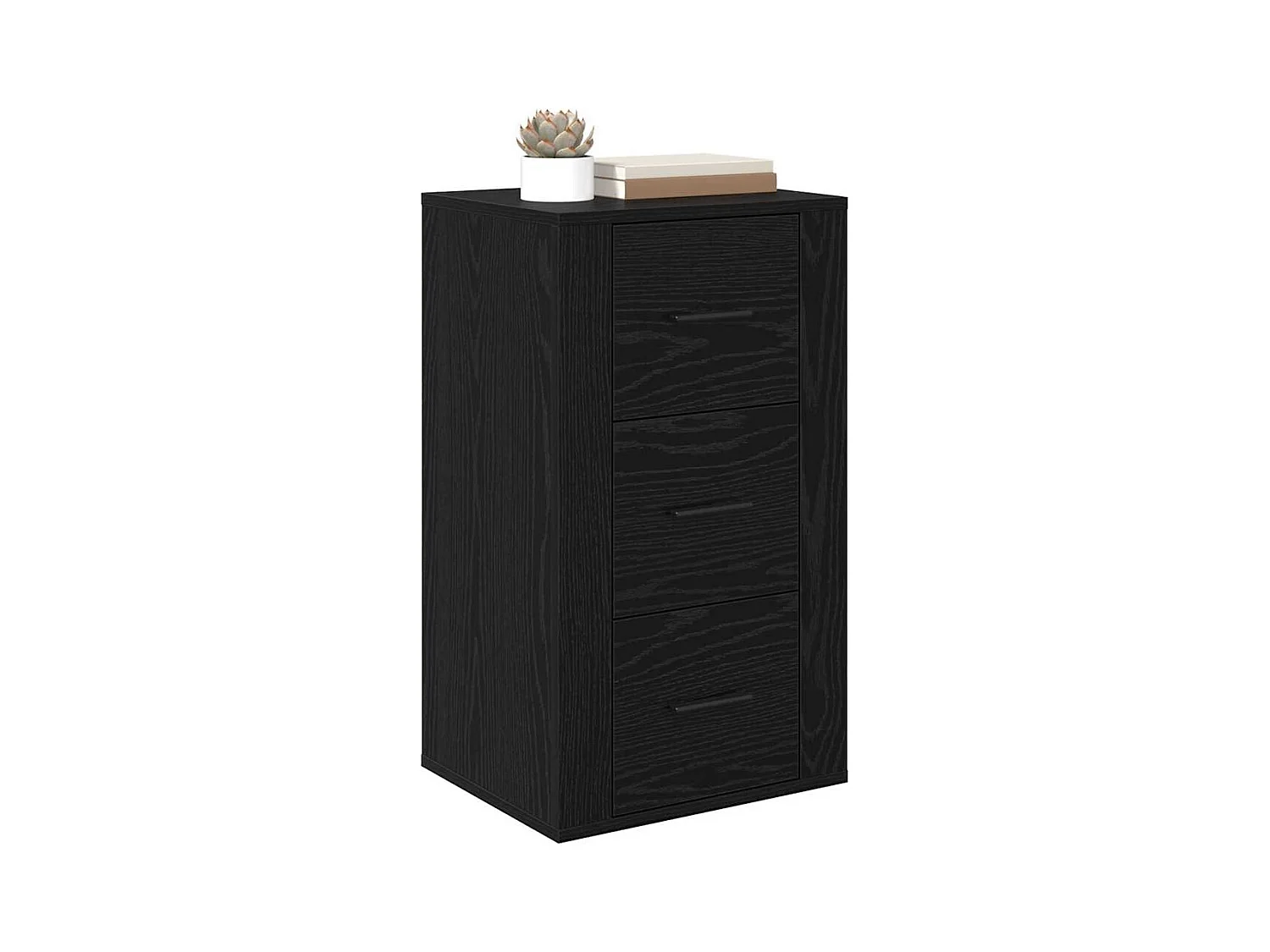 Buffet avec tiroir Chêne noir 40 x 33 x 70 cm Bois d'ingénierie