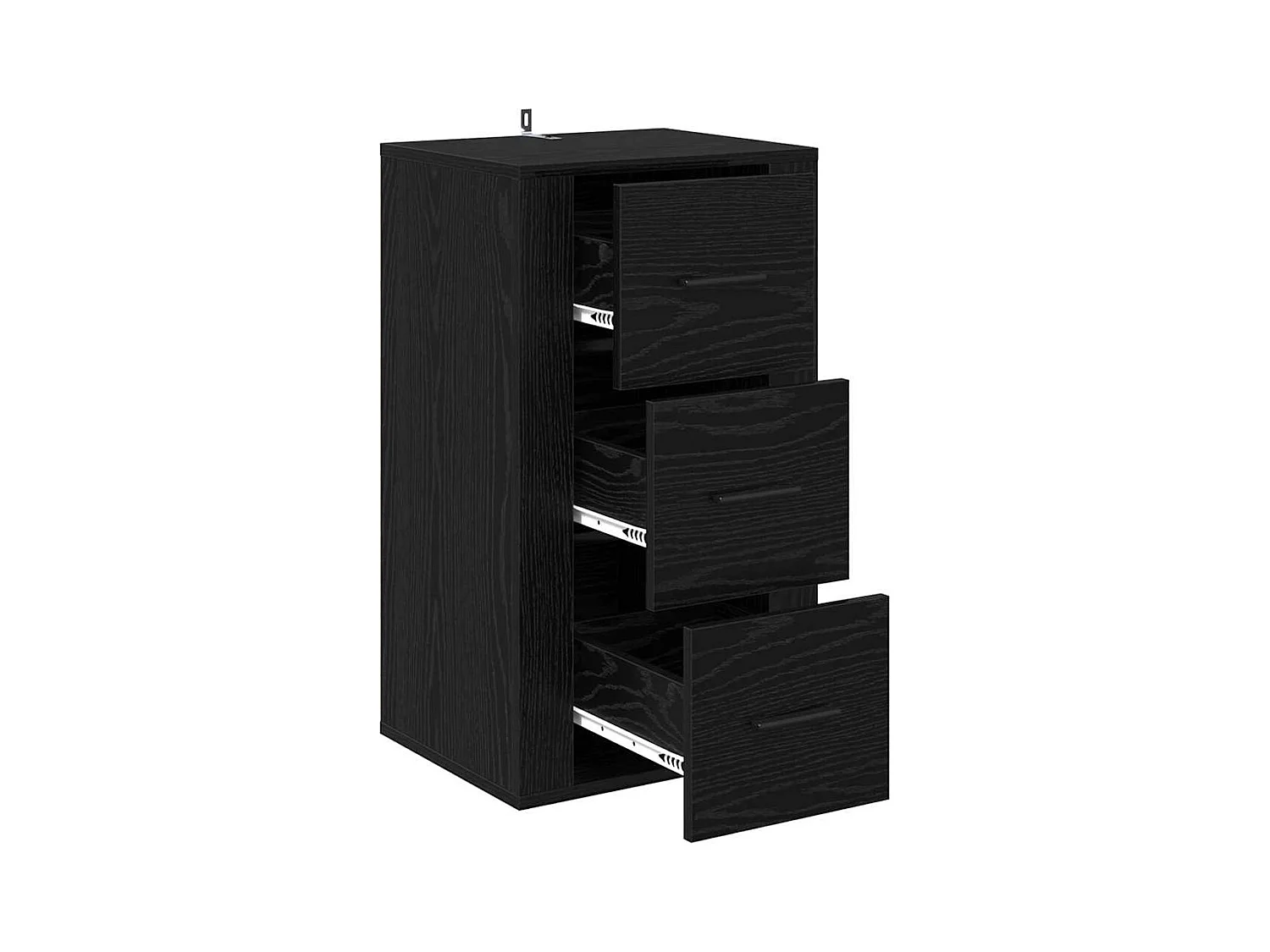 Buffet avec tiroir Chêne noir 40 x 33 x 70 cm Bois d'ingénierie