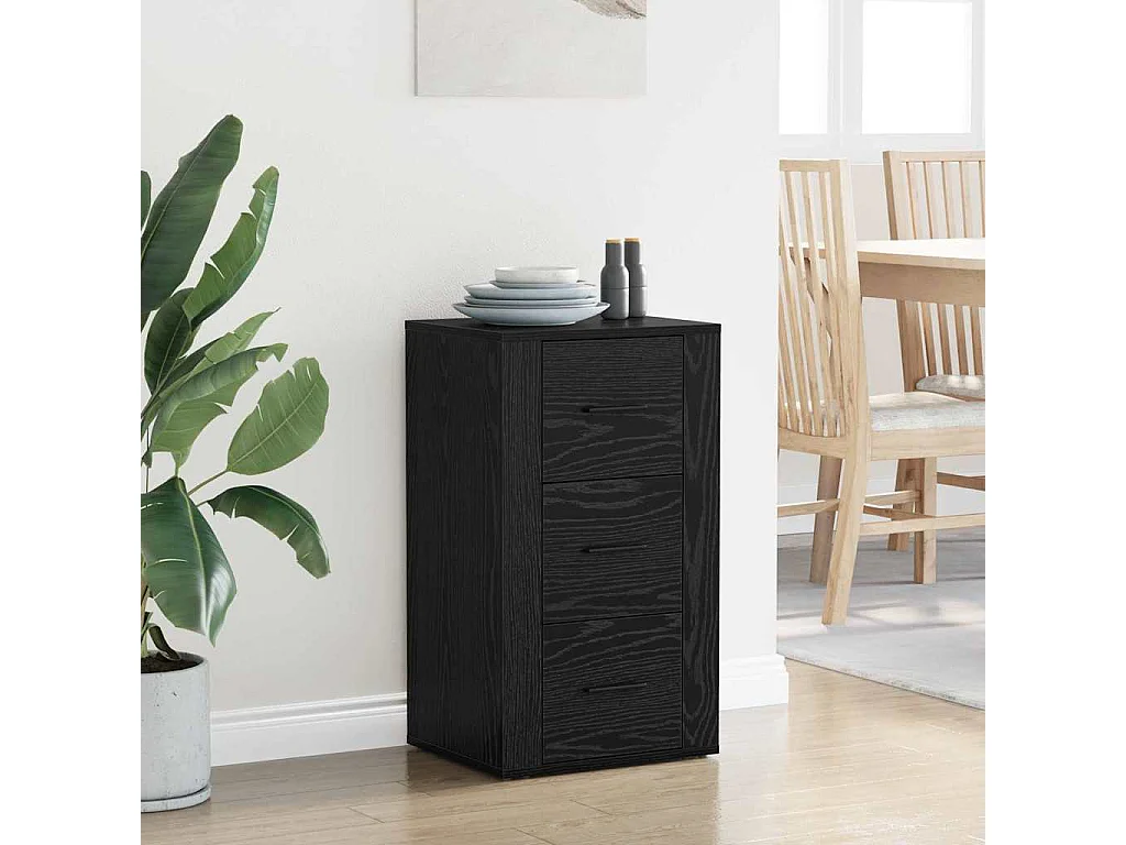 Buffet avec tiroir Chêne noir 40 x 33 x 70 cm Bois d'ingénierie