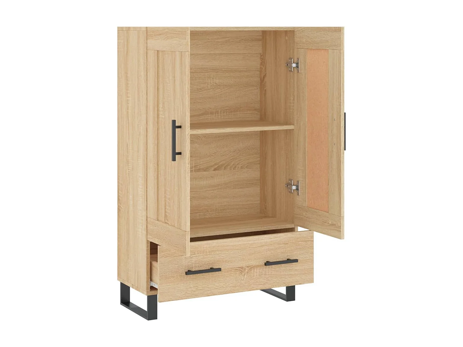 Credenza alta in rovere Sonoma 69,5x31x115 cm in legno ingegnerizzato