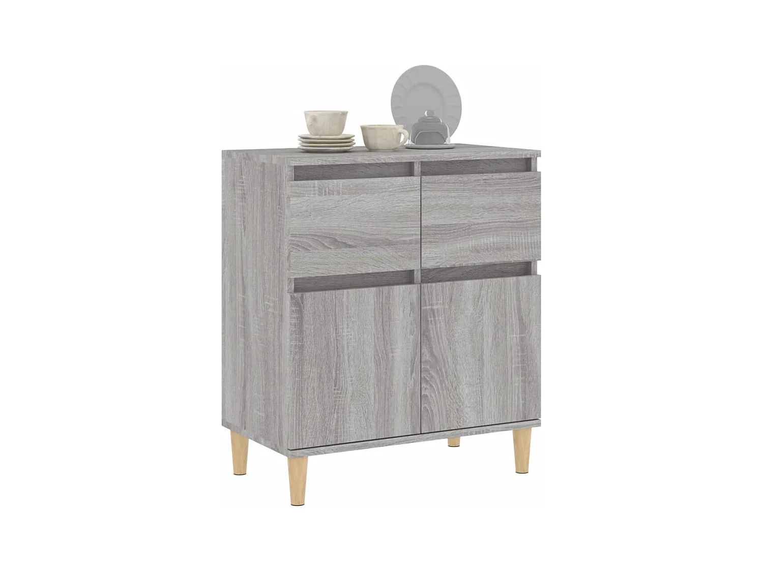 Sonoma dressoir grijs 60x35x70 cm Technisch hout