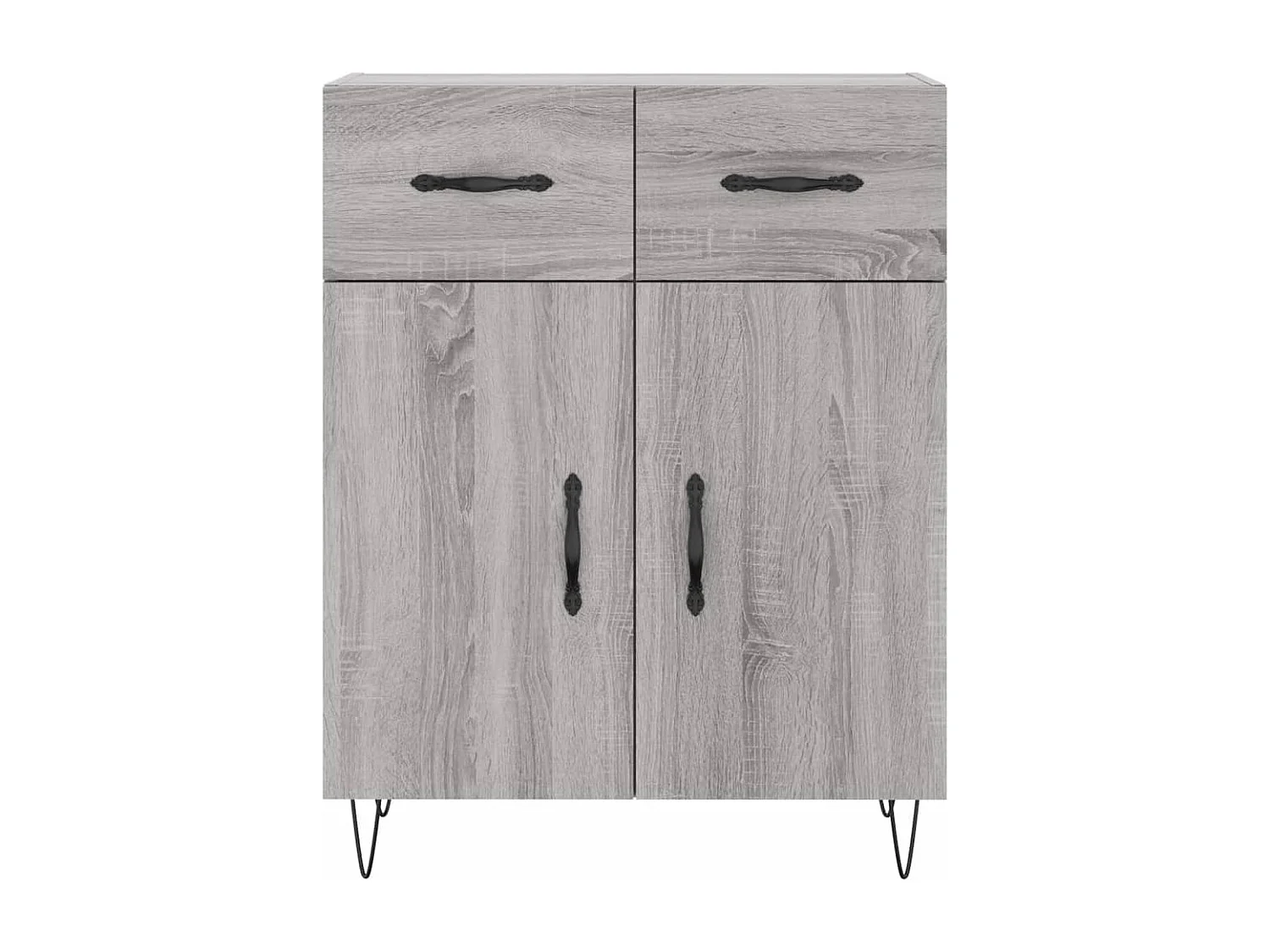 Sonoma Sideboard grau 69,5x34x90 cm Holzwerkstoff