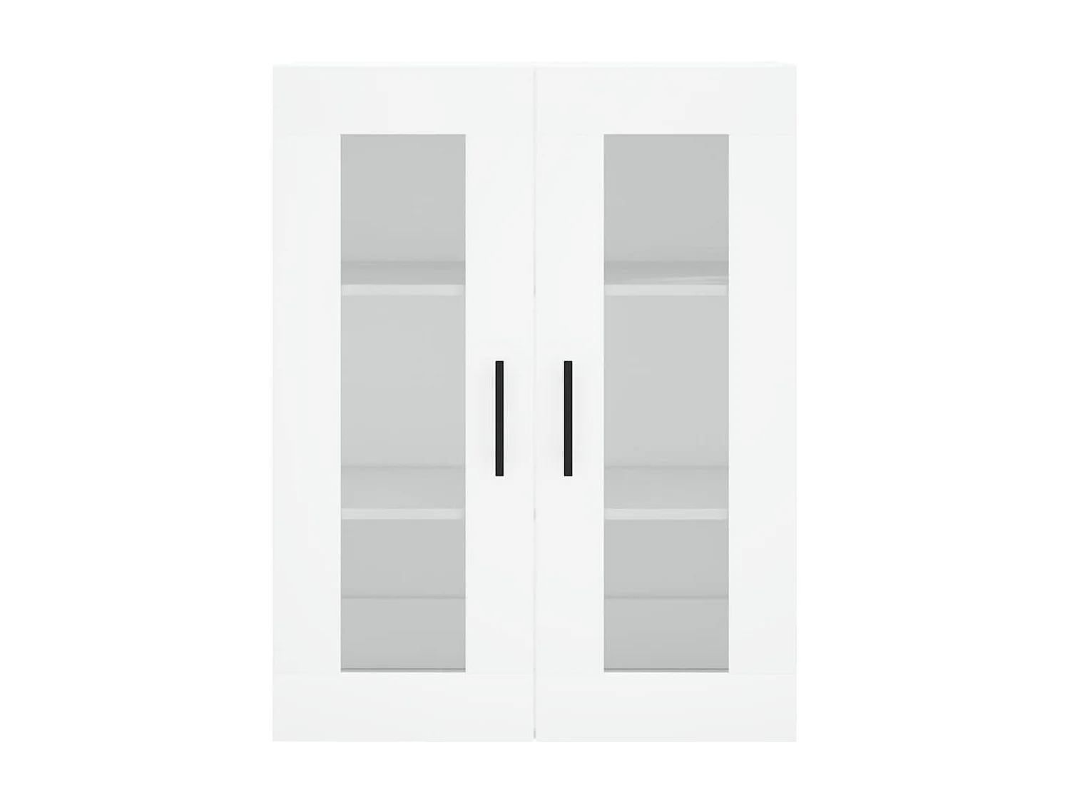 Wit hoog dressoir 69,5x34x180 cm Technisch hout