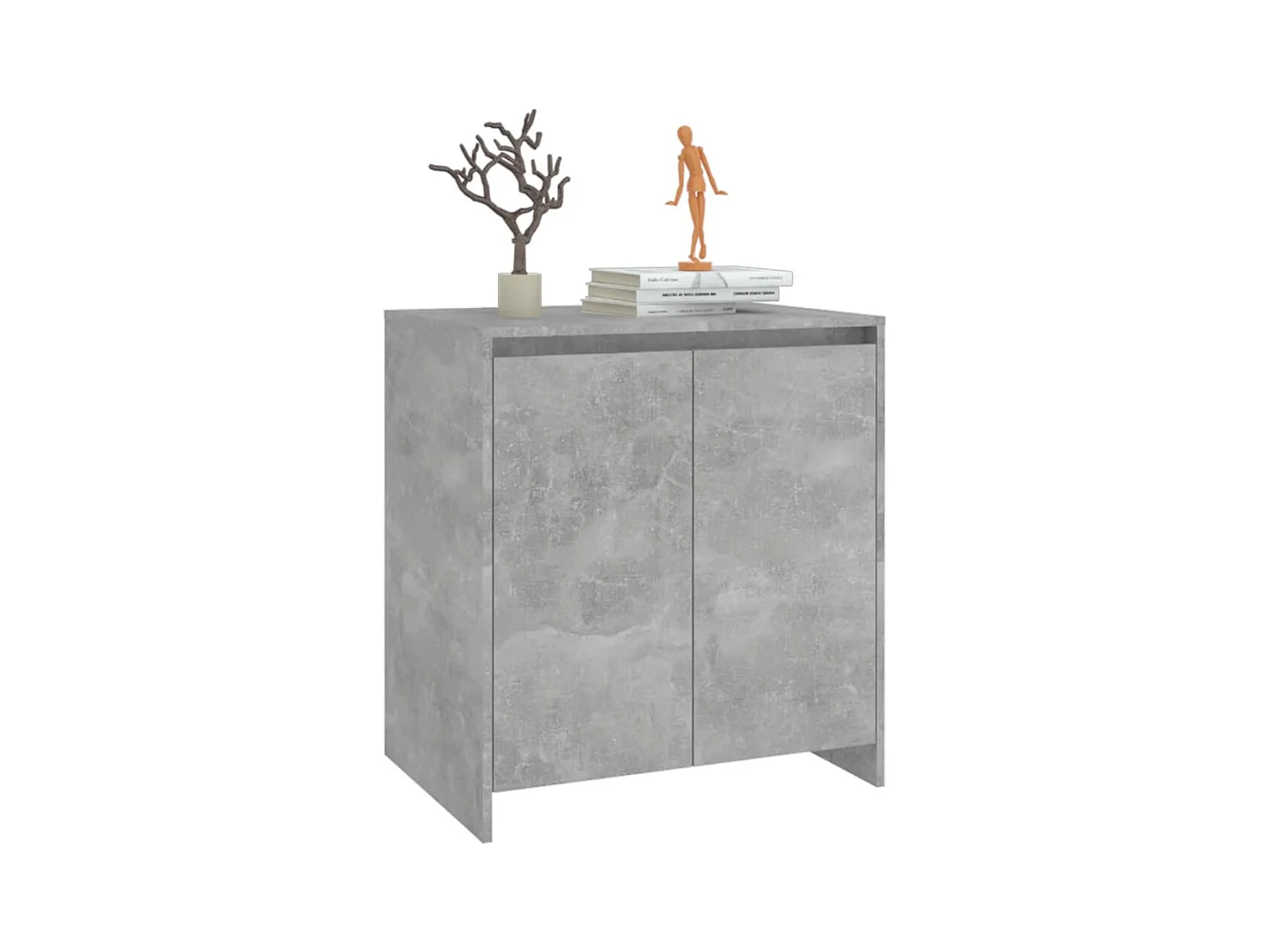 Buffet Gris béton 70x41x75 cm Bois d'ingénierie