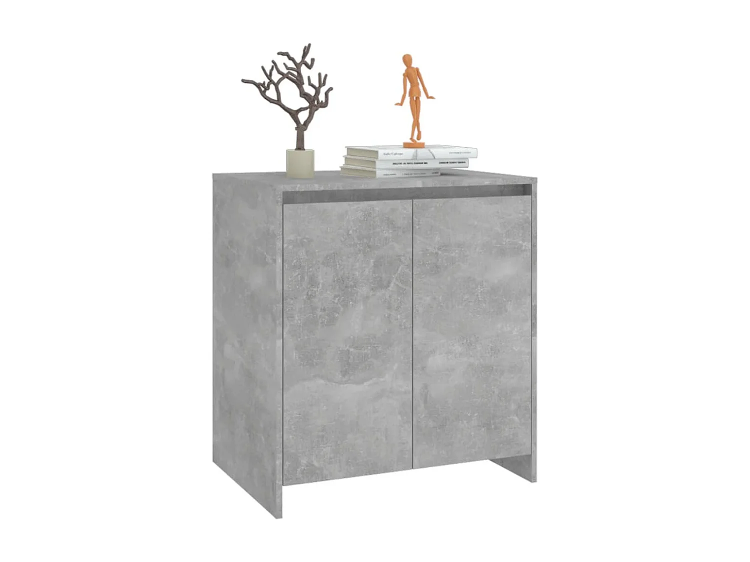 Buffet Gris béton 70x41x75 cm Bois d'ingénierie