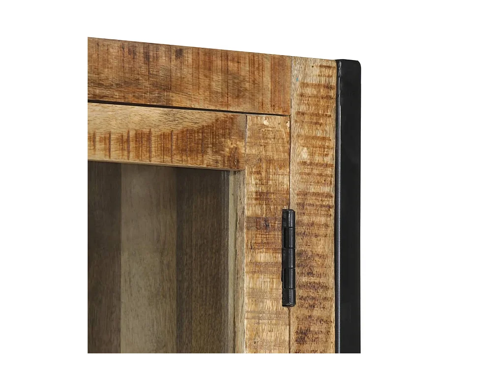 Buffet 100x40x175 cm bois de manguier brut massif