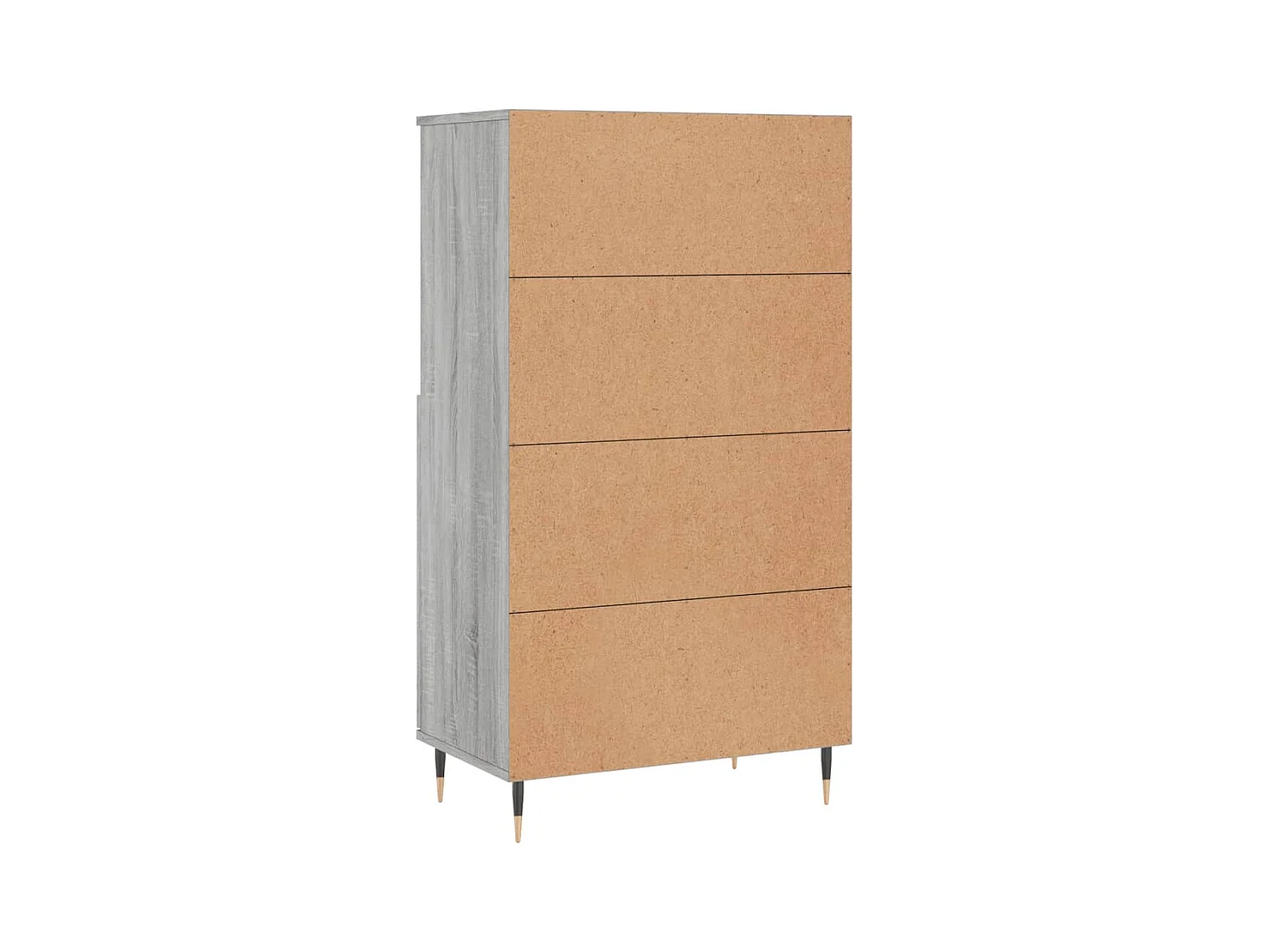 Aparador alto Sonoma gris 60x36x110 cm Madera de ingeniería