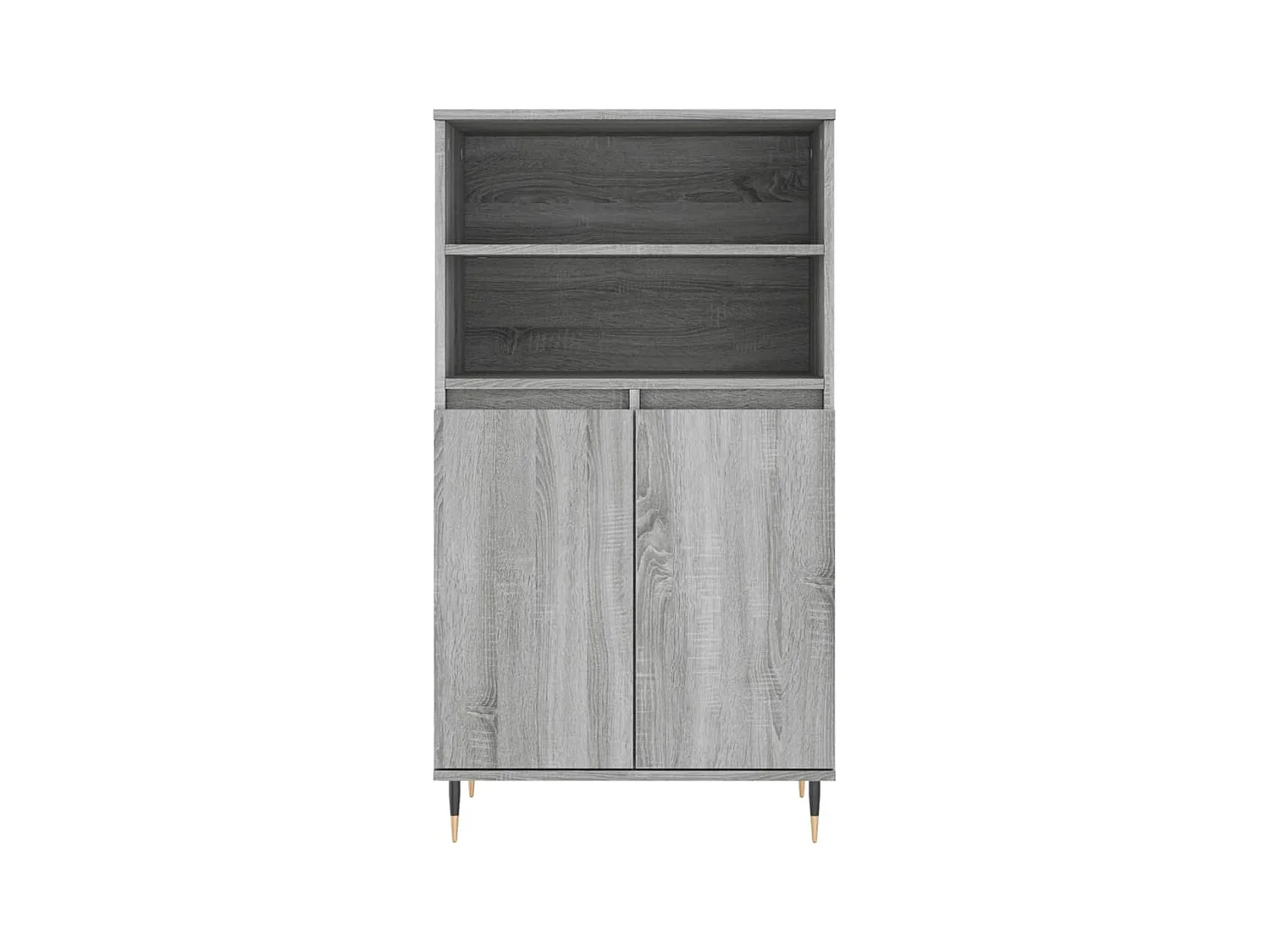 Sonoma hoog dressoir grijs 60x36x110 cm Technisch hout