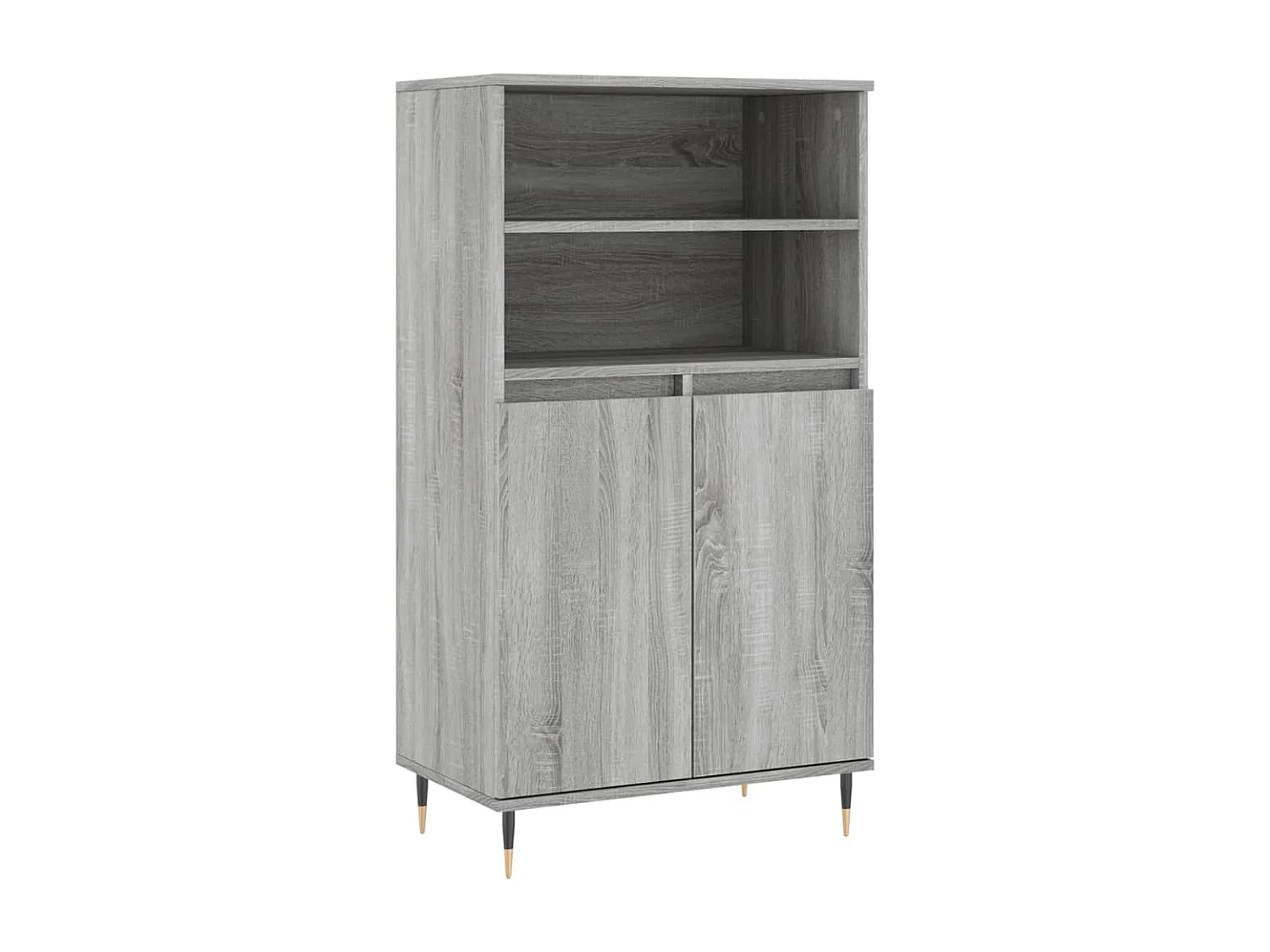 Buffet haut Sonoma gris 60x36x110 cm Bois d'ingénierie