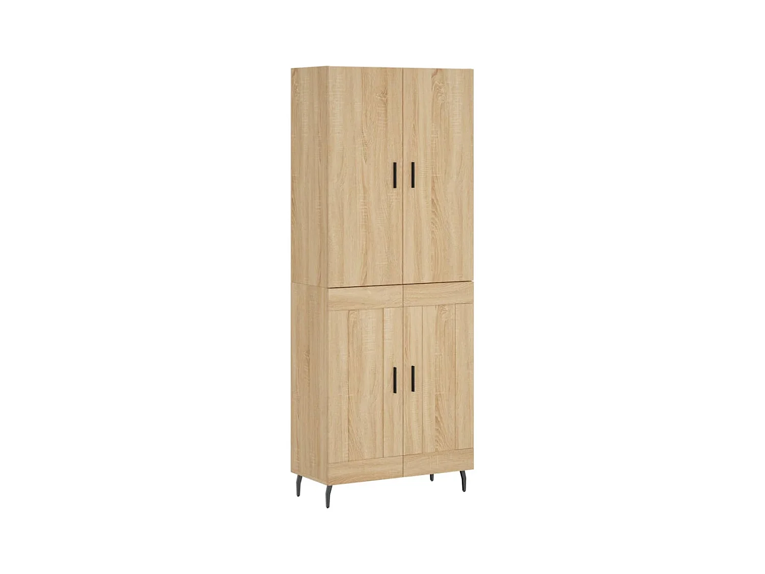 Hoog dressoir Sonoma eiken 69,5x34x180 cm Technisch hout