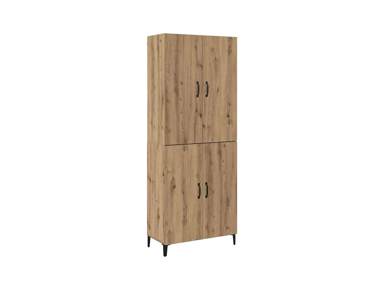 Haut Armoire 2 pcs chêne artisanal 69,5 x 34 x 180 cm