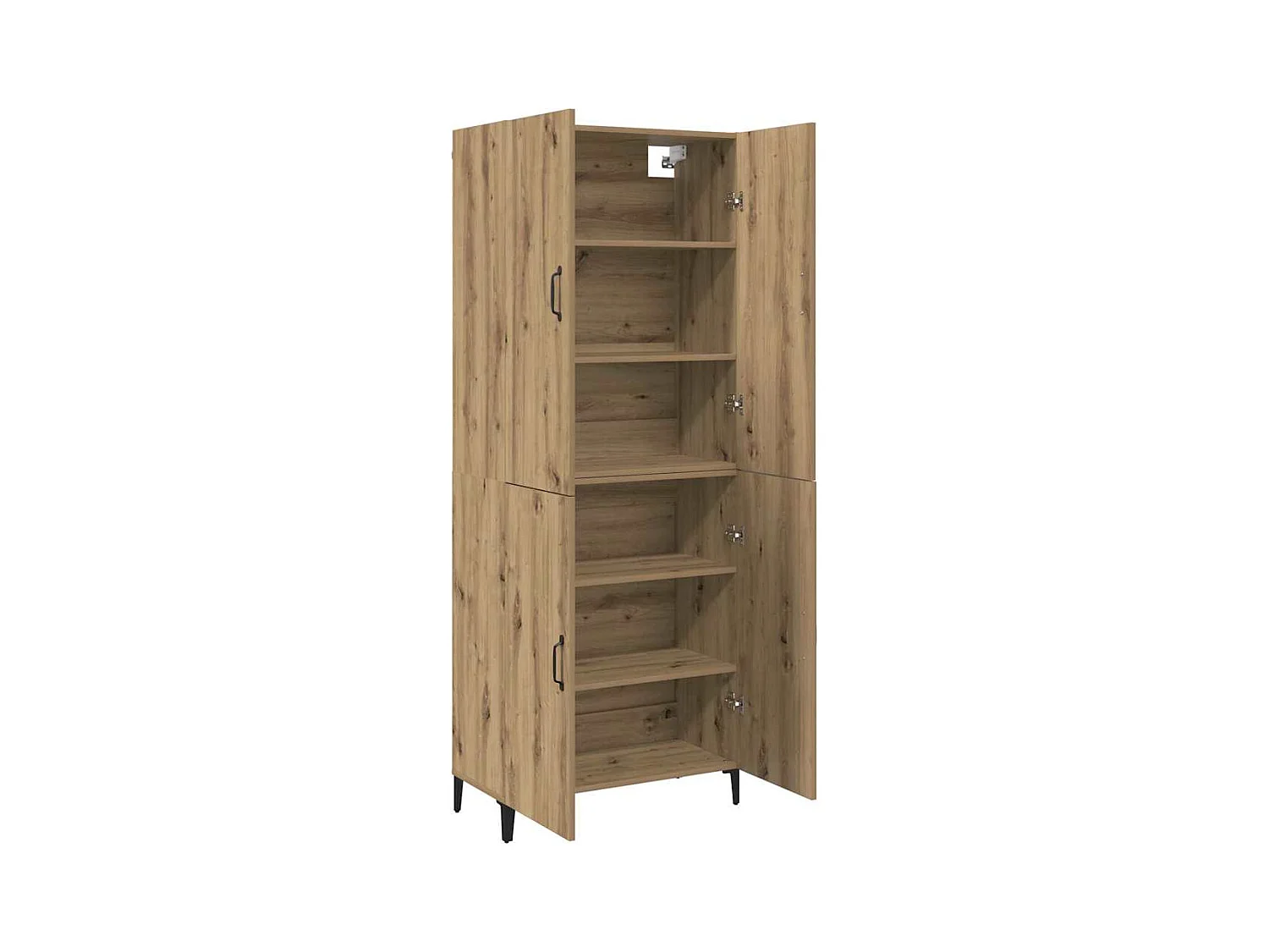 Mueble alto 2 piezas roble artesanal 69,5x34x180 cm