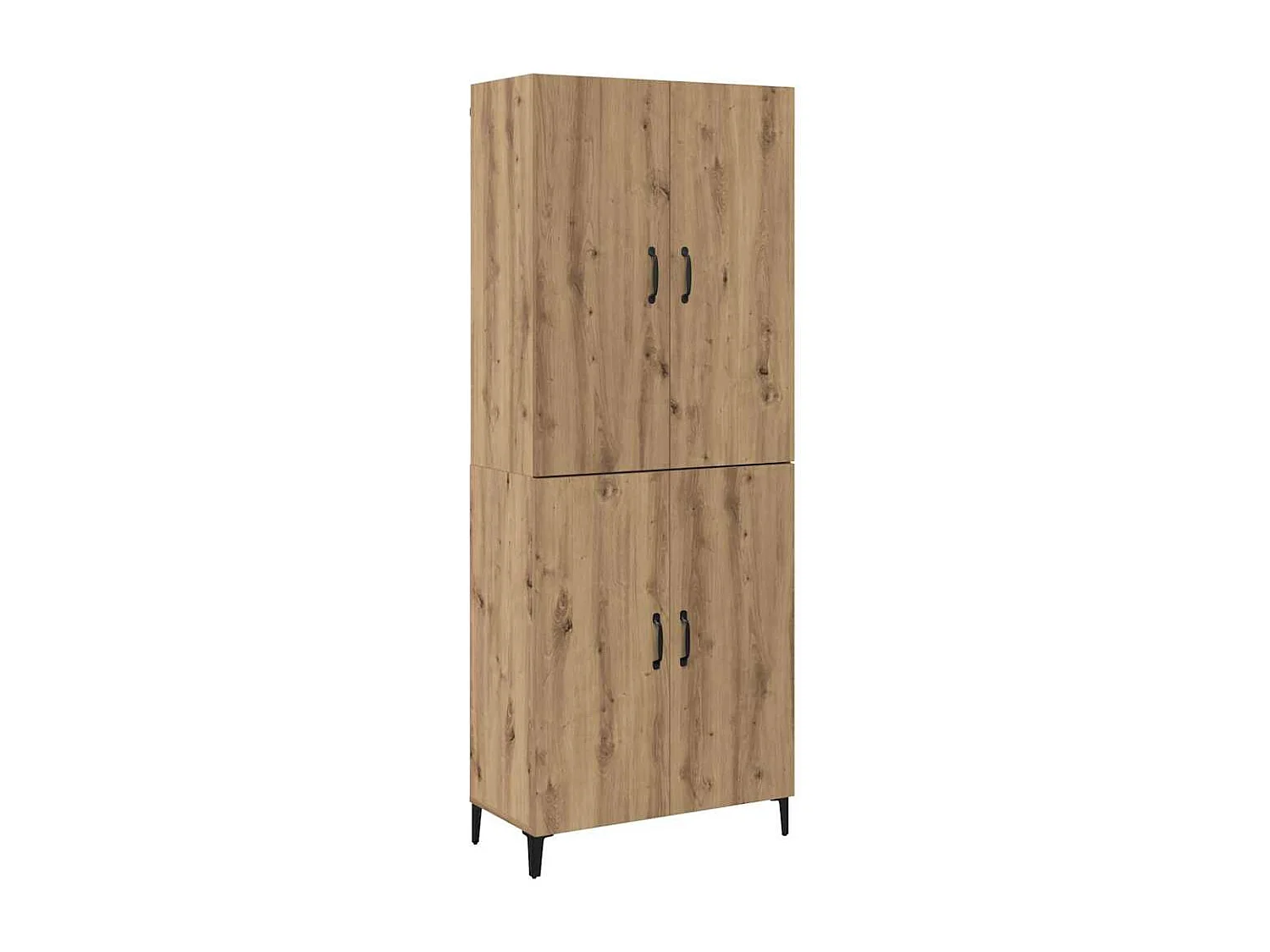 Haut Armoire 2 pcs chêne artisanal 69,5 x 34 x 180 cm