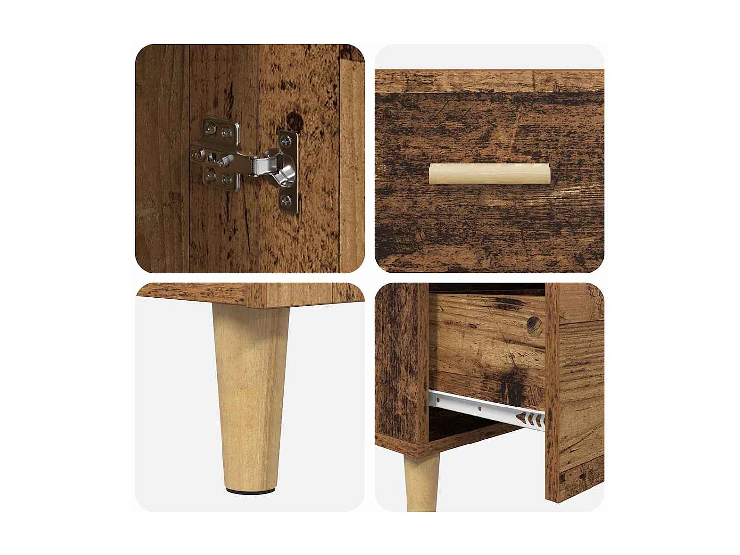 Buffet Bois ancien 34 x 69.5 x 90 cm Bois d'ingénierie