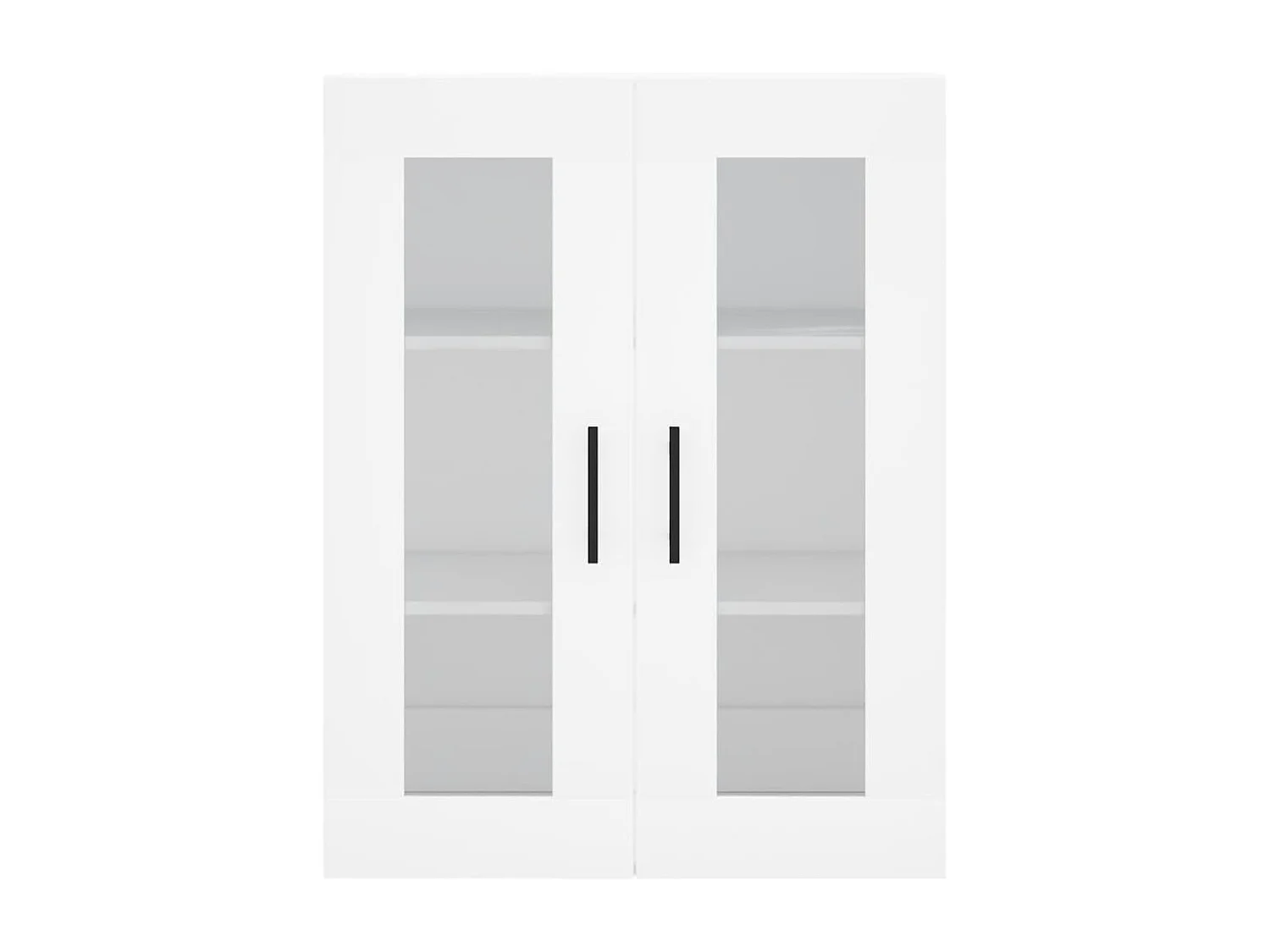 Wit hoog dressoir 69,5x34x180 cm Technisch hout