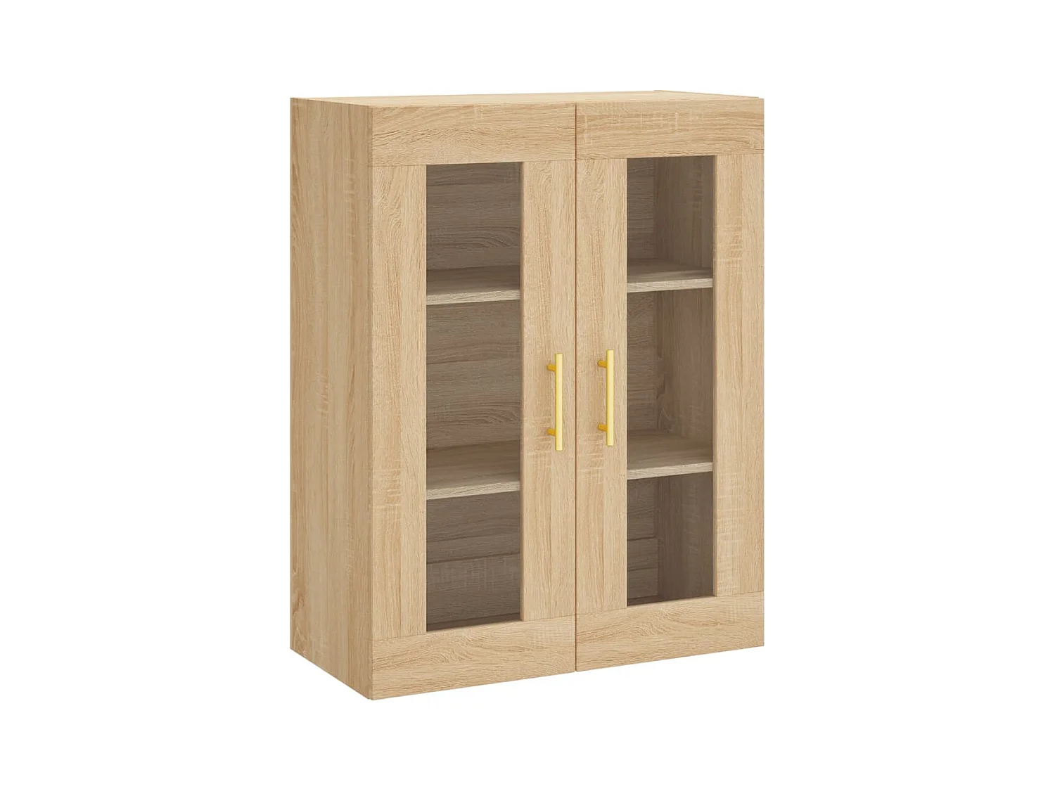 Hoog dressoir Sonoma eiken 69,5x34x180 cm Technisch hout