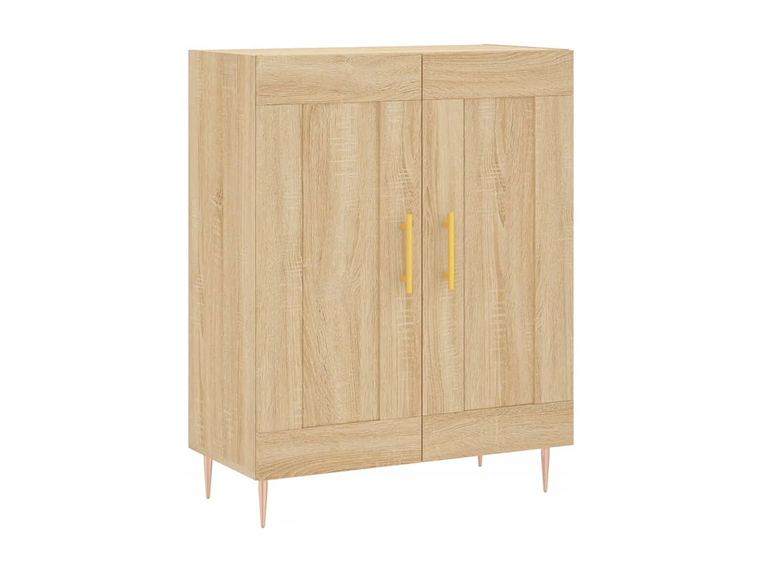 Credenza alta in rovere Sonoma 69,5x34x180 cm Legno ingegnerizzato