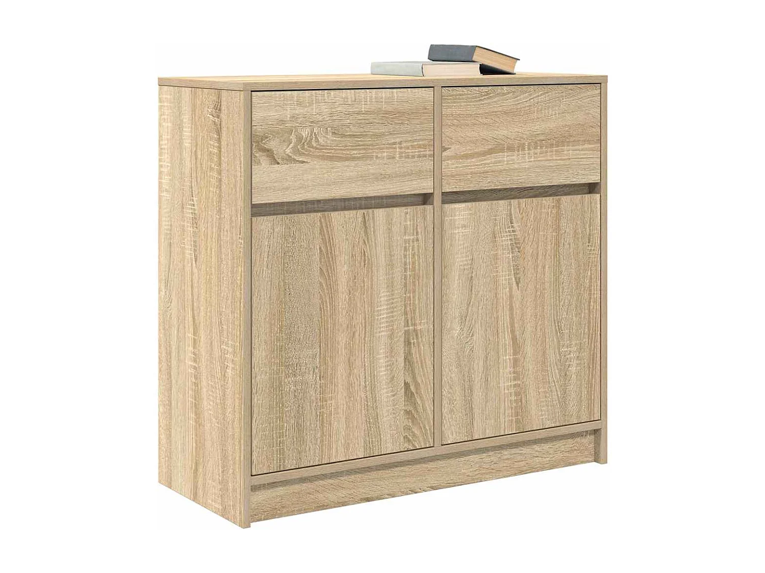 Sideboard mit Schublade Sonoma Eiche 80x34x76 cm Holzwerkstoff