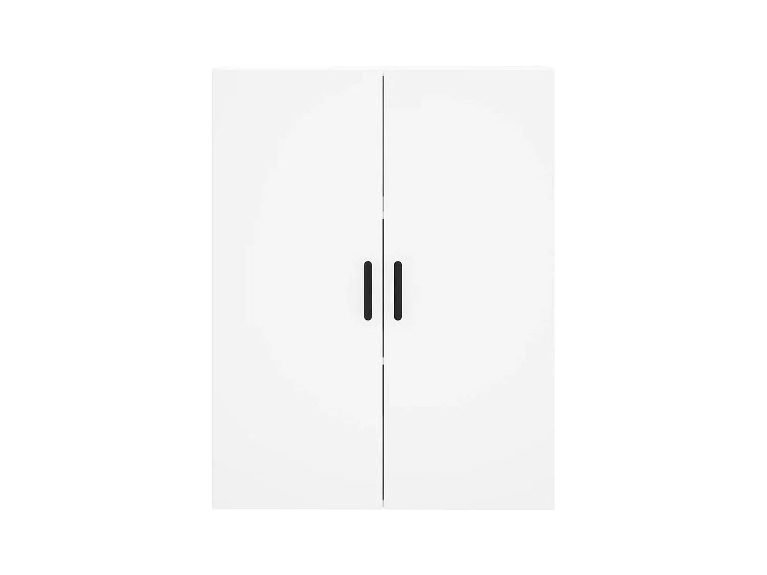 Credenza alta bianca 69,5x34x180 cm Legno ingegnerizzato