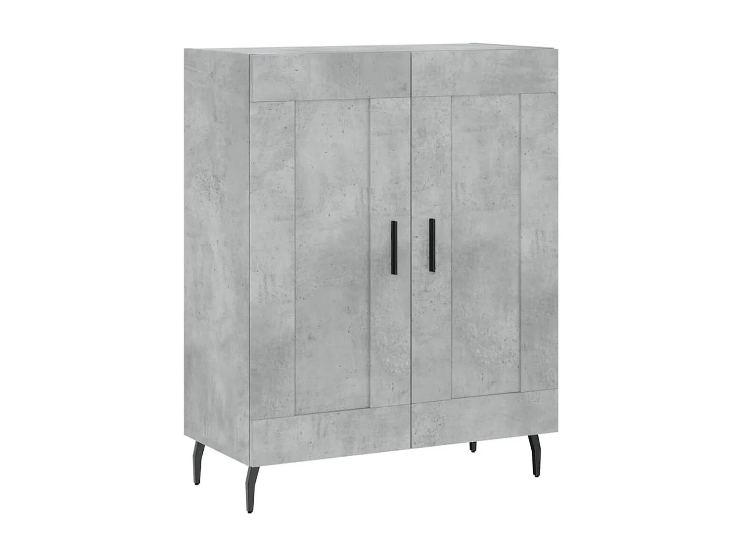 Credenza grigio cemento 69,5x34x90 cm in legno ingegnerizzato