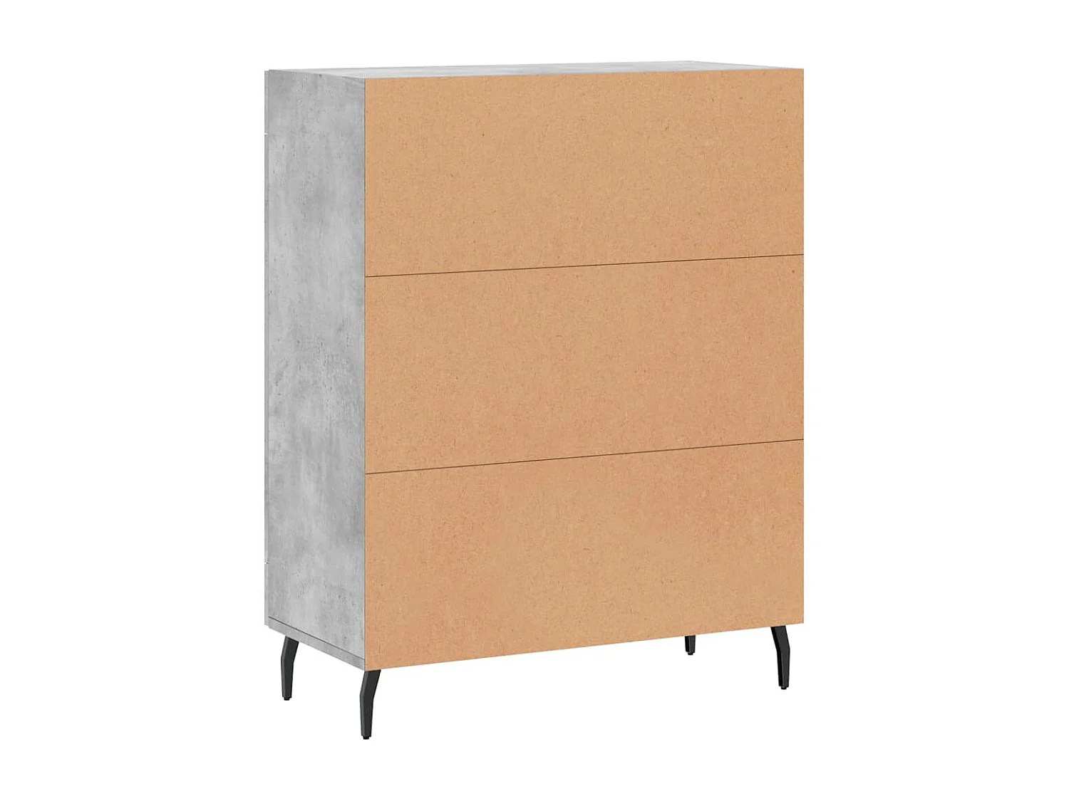 Credenza grigio cemento 69,5x34x90 cm in legno ingegnerizzato