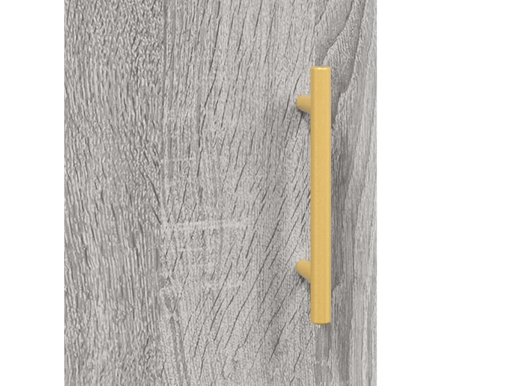 Sonoma hoog dressoir grijs 69,5x34x180 cm Technisch hout