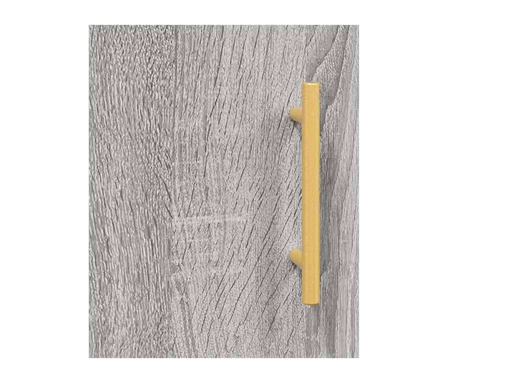 Sonoma hoog dressoir grijs 69,5x34x180 cm Technisch hout