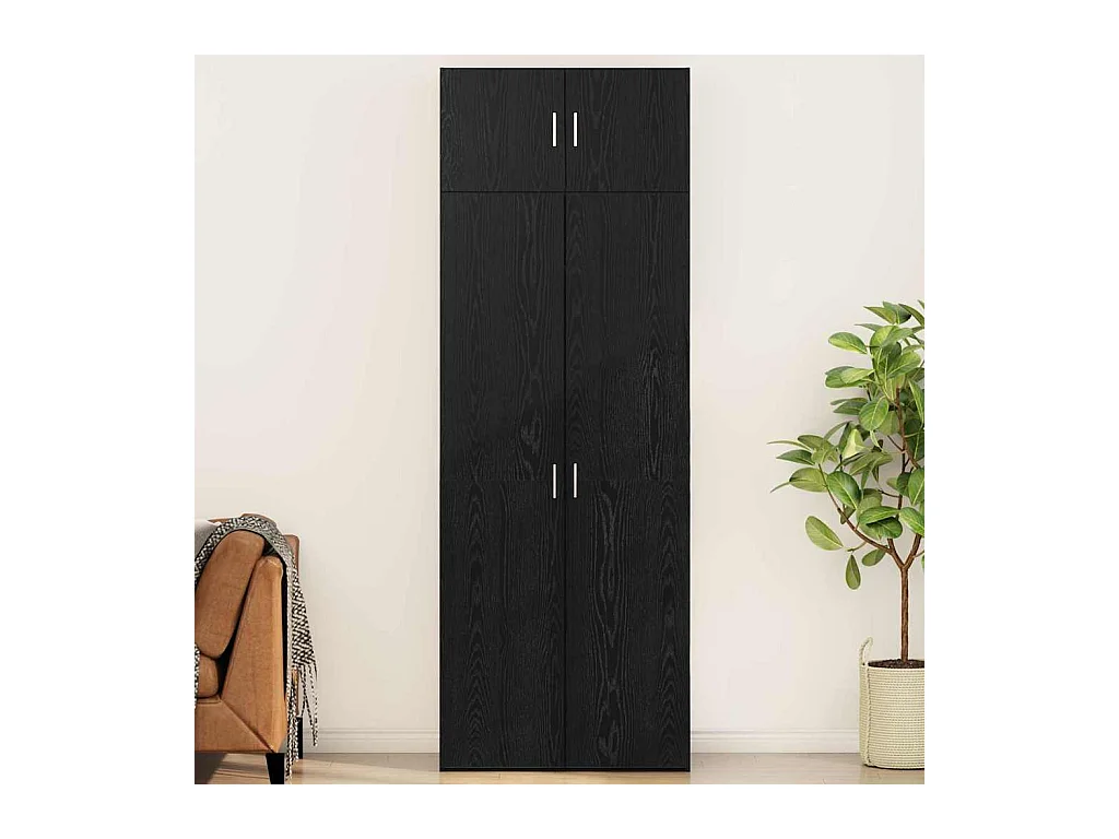 Armoire de rangement Chêne noir 80 x 41 x 225 cm