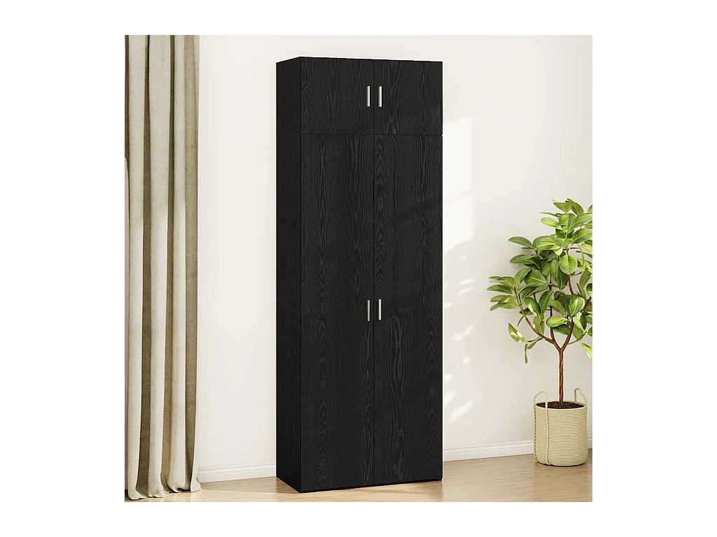 Armoire de rangement Chêne noir 80 x 41 x 225 cm