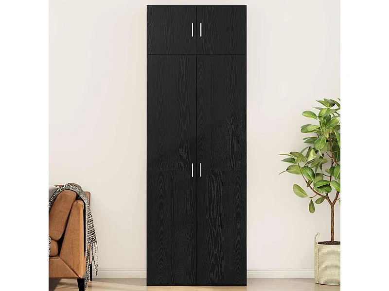 Armoire de rangement Chêne noir 80 x 41 x 225 cm