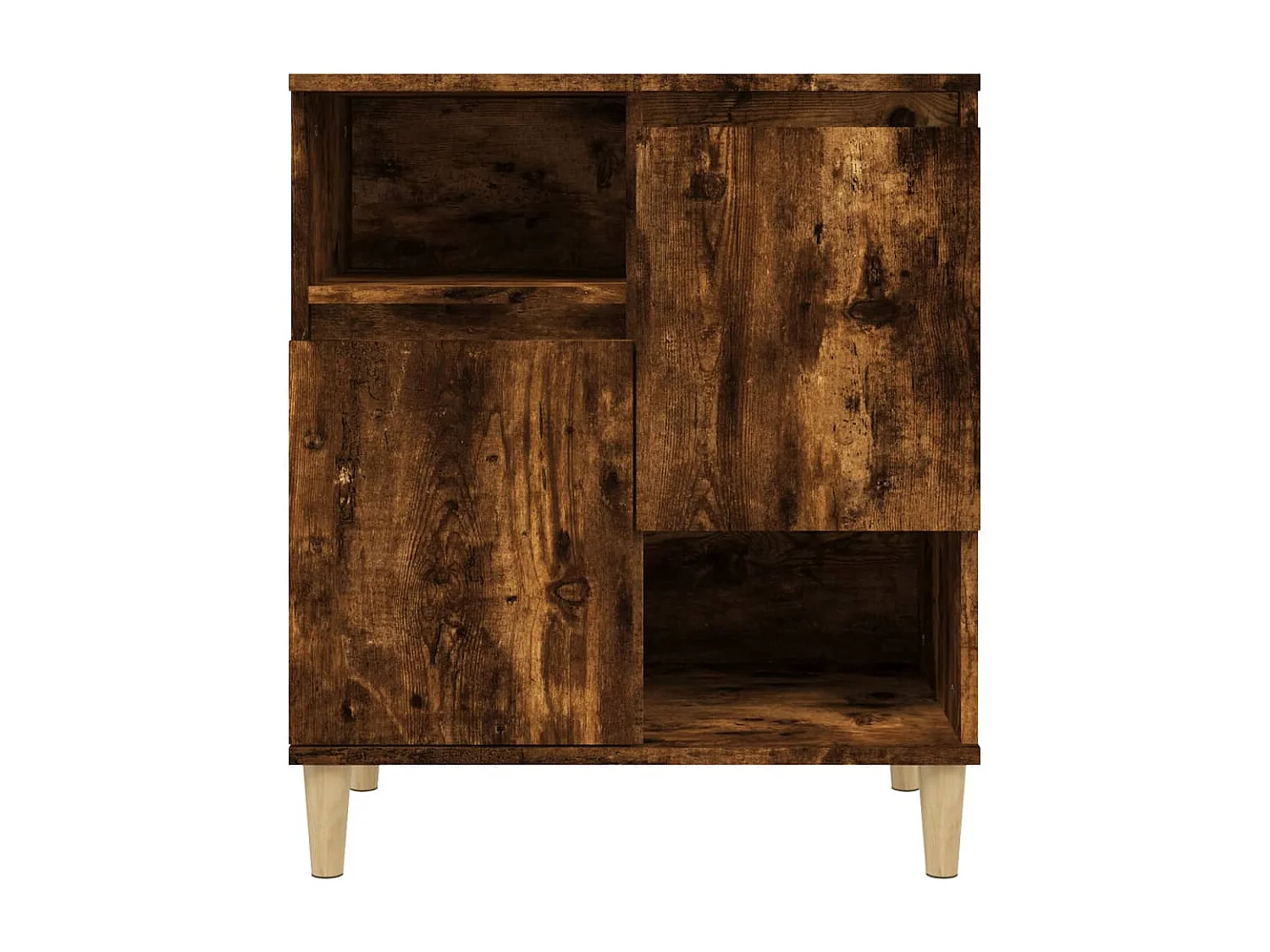 Credenza in rovere affumicato 60x35x70 cm in legno ingegnerizzato