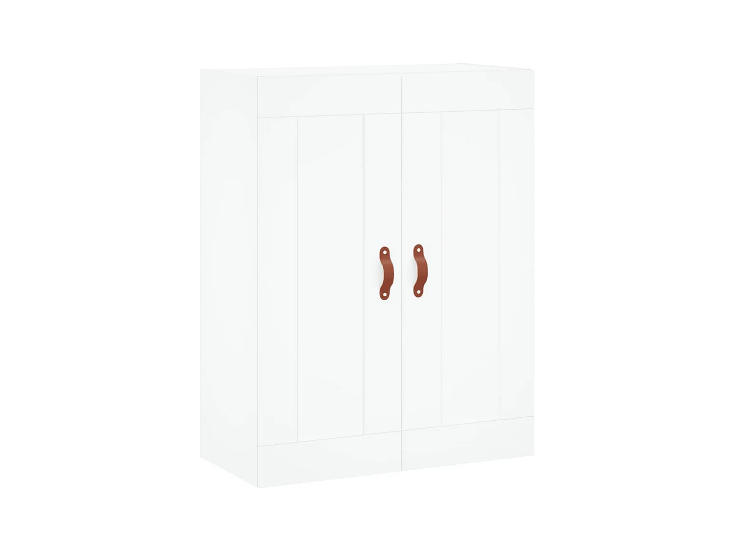 Wit hoog dressoir 69,5x34x180 cm Technisch hout