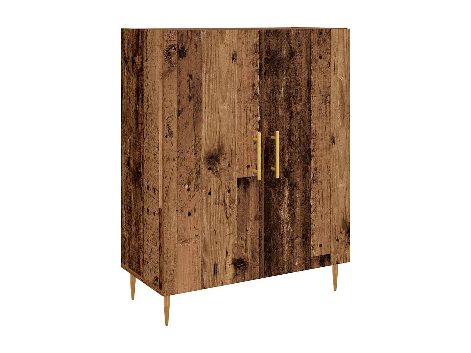 Mobile alto in legno antico 69,5 x 34 x 180 cm in legno ingegnerizzato