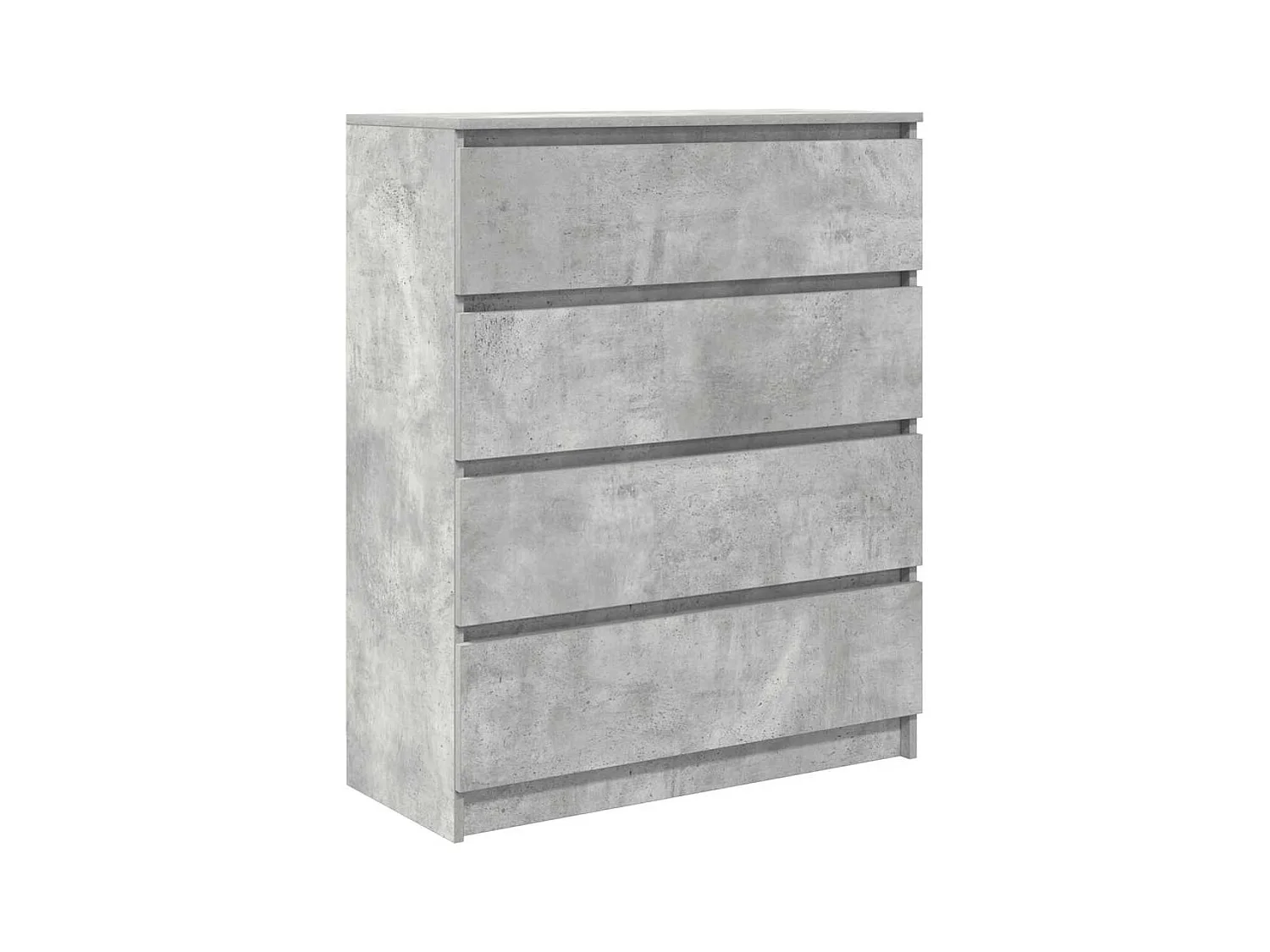Credenza grigio cemento 80x35x99 cm in legno ingegnerizzato