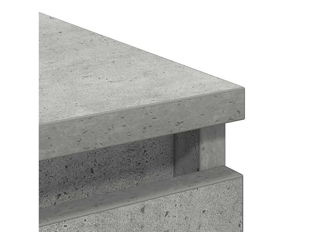 Credenza grigio cemento 80x35x99 cm in legno ingegnerizzato