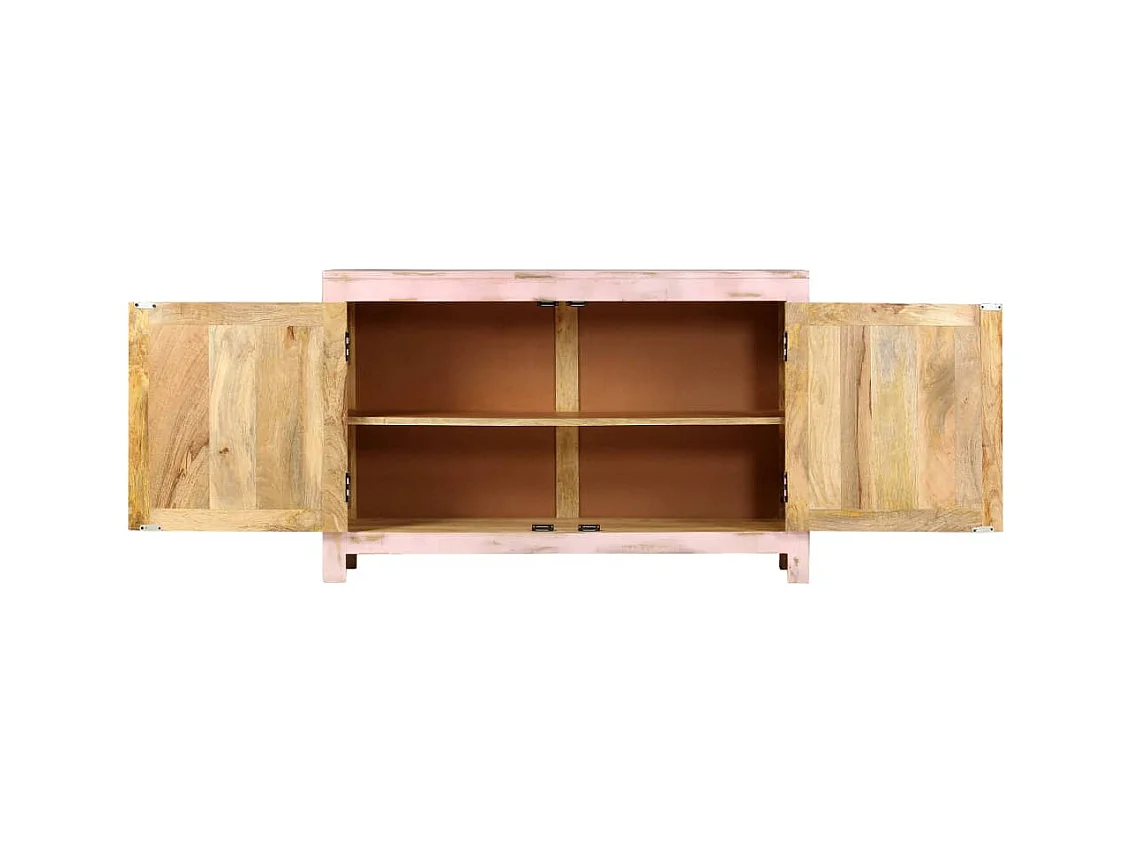 Aparador Rosa Claro 110x35x70 cm Madera Maciza de Mango