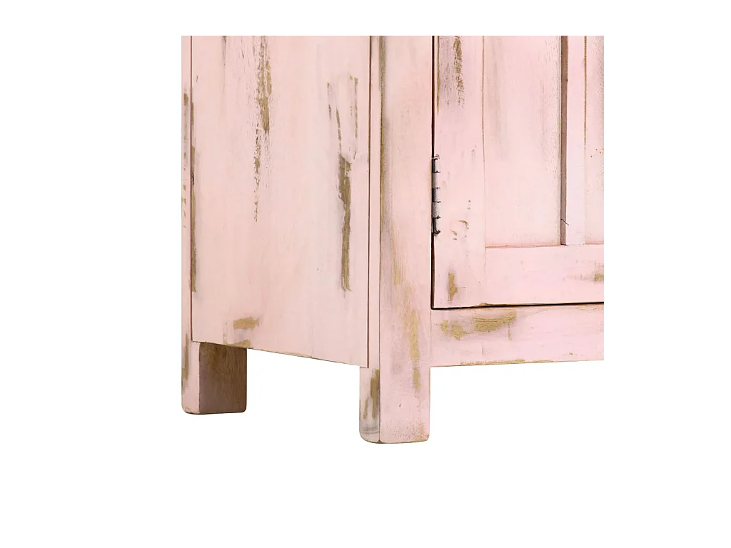 Aparador Rosa Claro 110x35x70 cm Madera Maciza de Mango