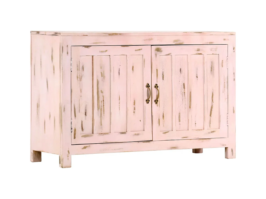 Aparador Rosa Claro 110x35x70 cm Madera Maciza de Mango