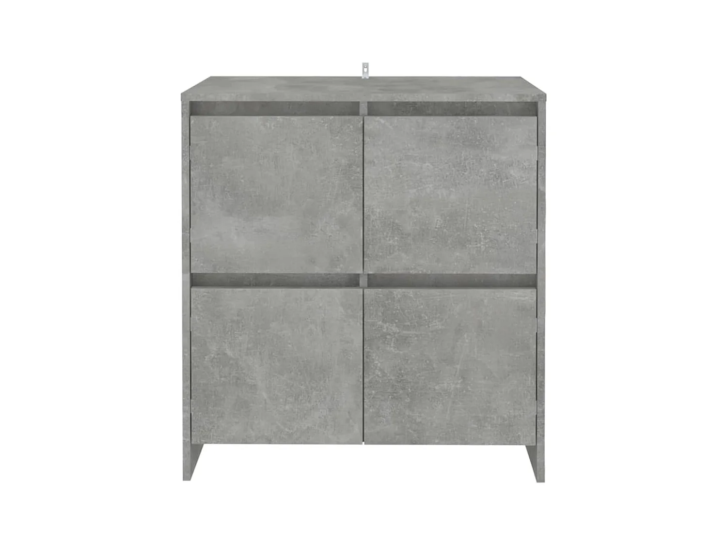Buffets 2 pcs Gris béton 70x41x75 cm Bois d'ingénierie