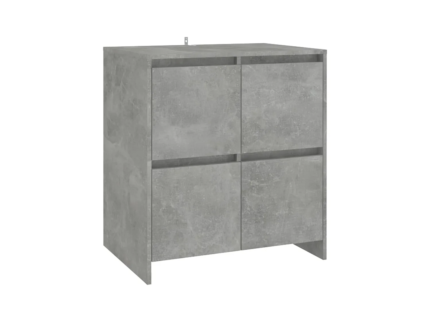 Buffets 2 pcs Gris béton 70x41x75 cm Bois d'ingénierie