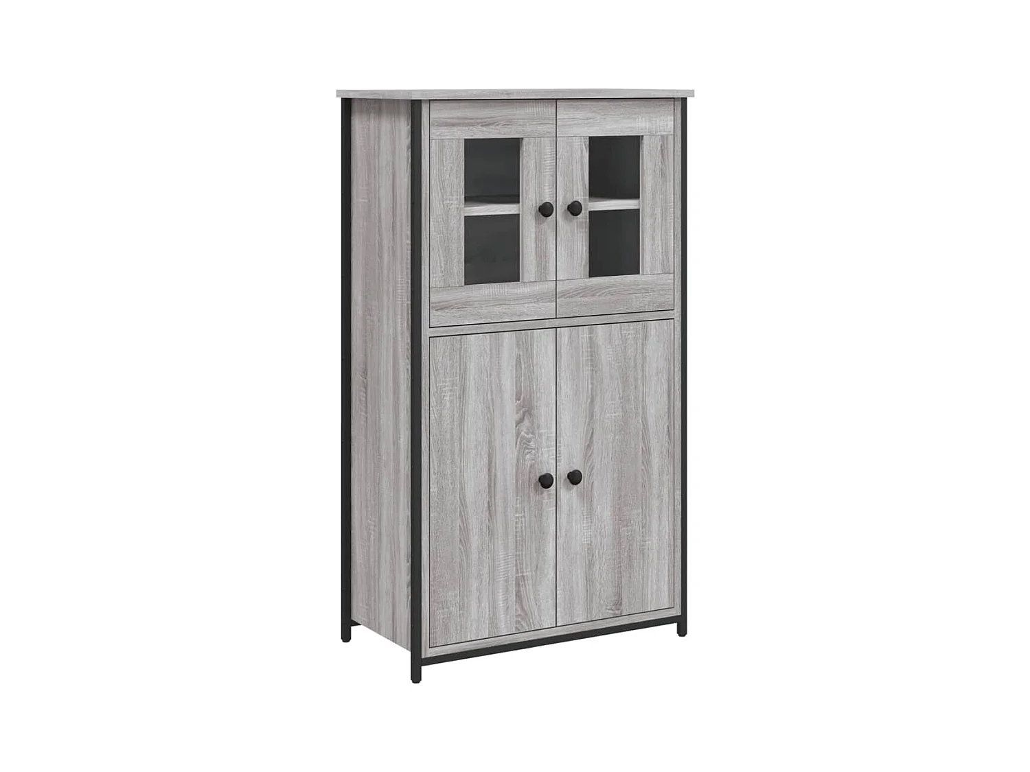 Buffet haut sonoma gris 62x32x106,5 cm bois d'ingénierie