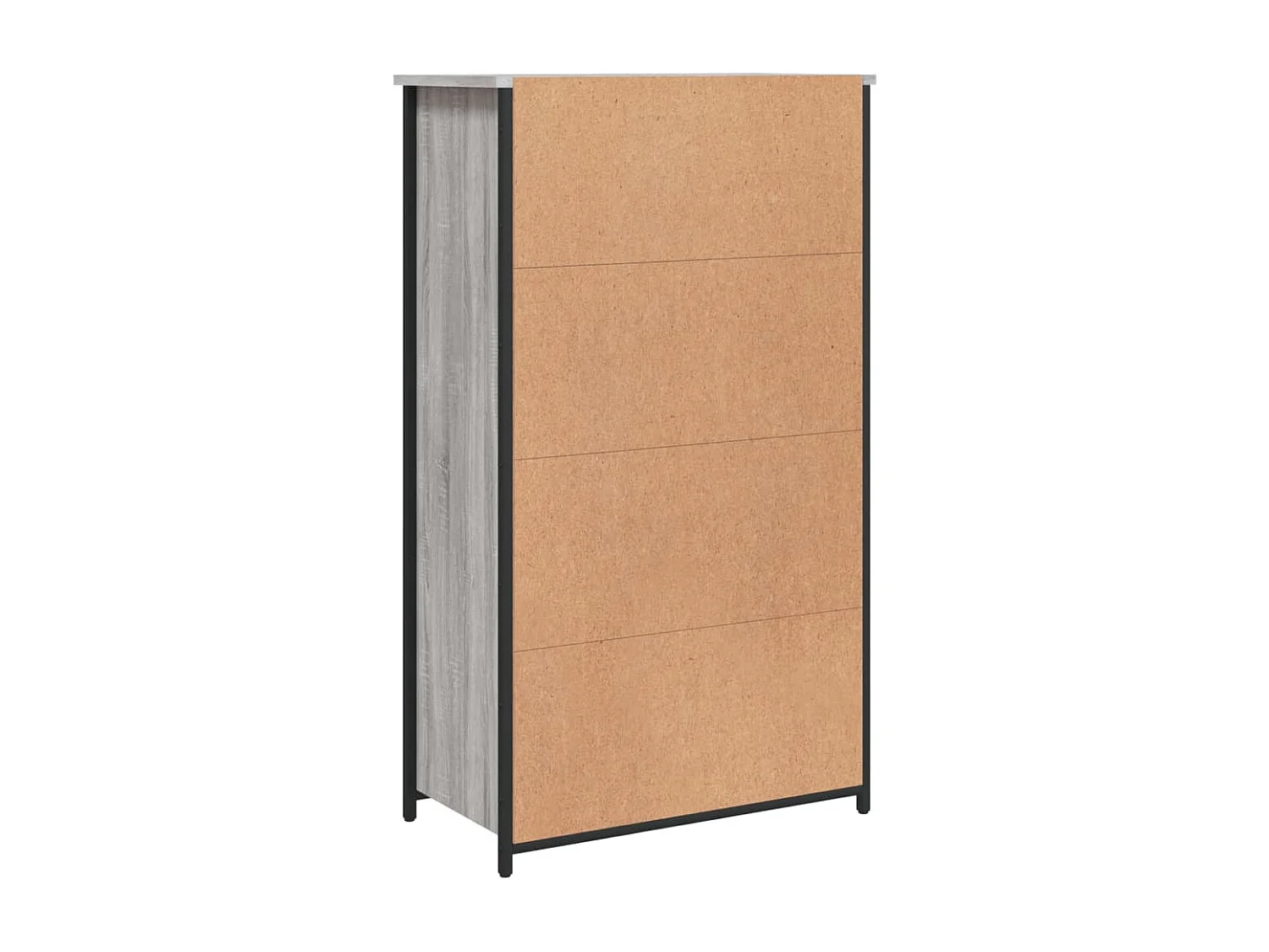 Buffet haut sonoma gris 62x32x106,5 cm bois d'ingénierie