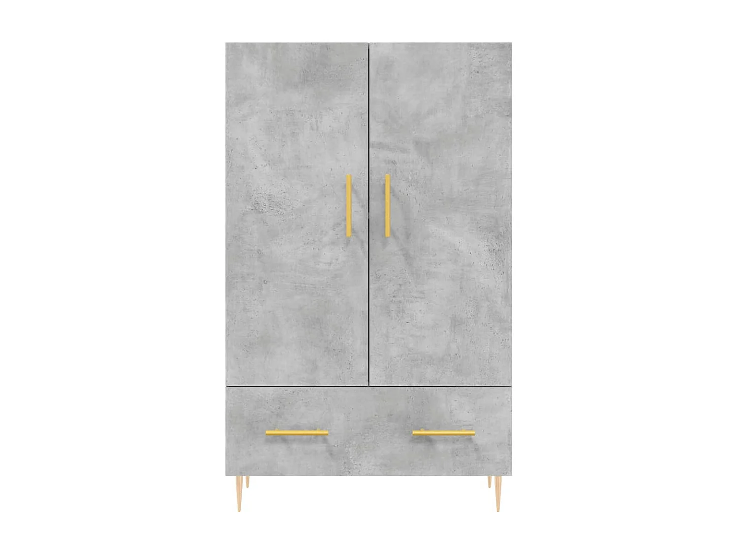 Buffet haut gris béton 69,5x31x115 cm bois d'ingénierie