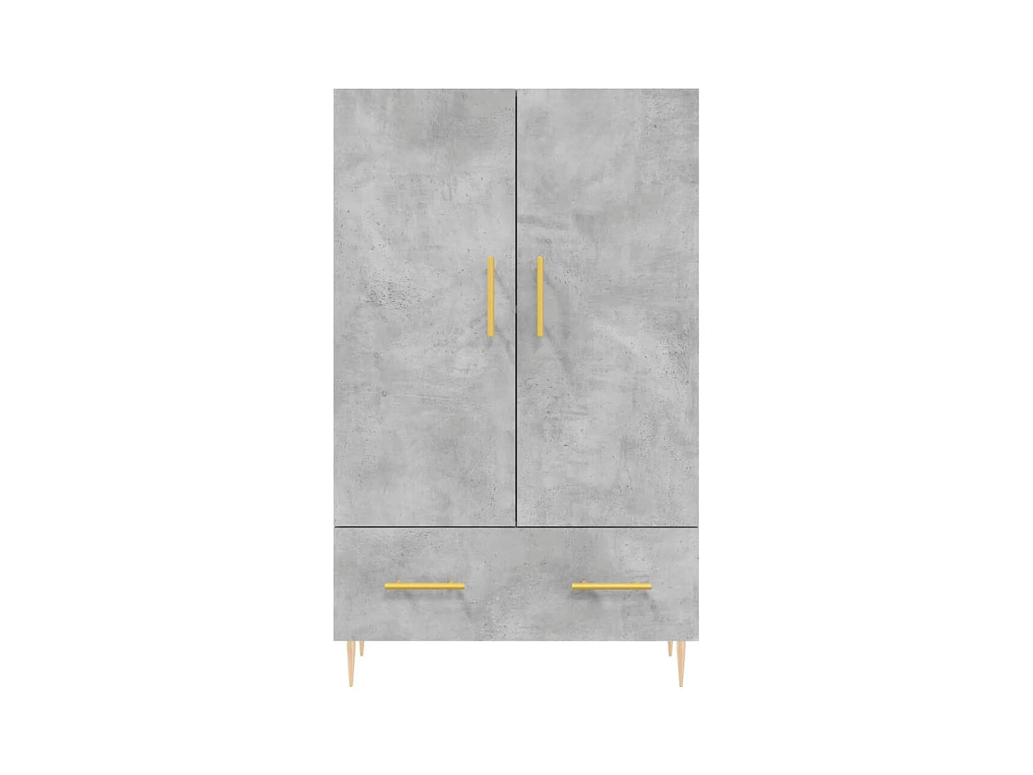 Betongrijs hoog dressoir 69,5x31x115 cm bewerkt hout