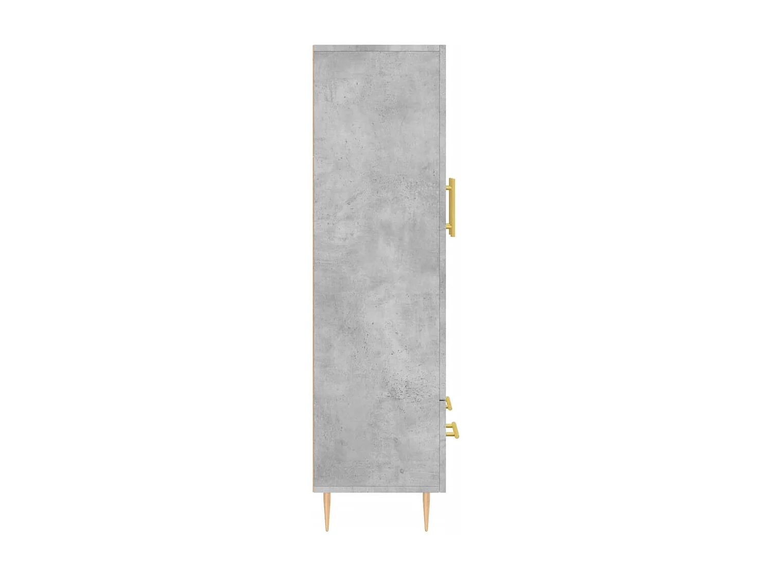 Credenza alta grigio cemento 69,5x31x115 cm in legno ingegnerizzato