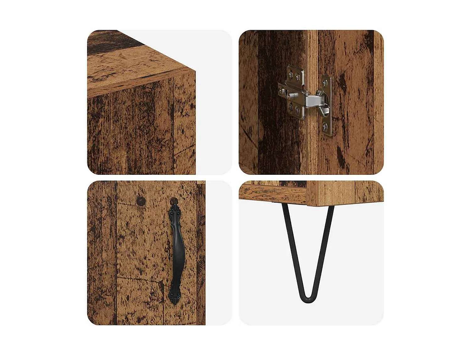 Antiek houten dressoir 90 x 34 x 80 cm Technisch hout