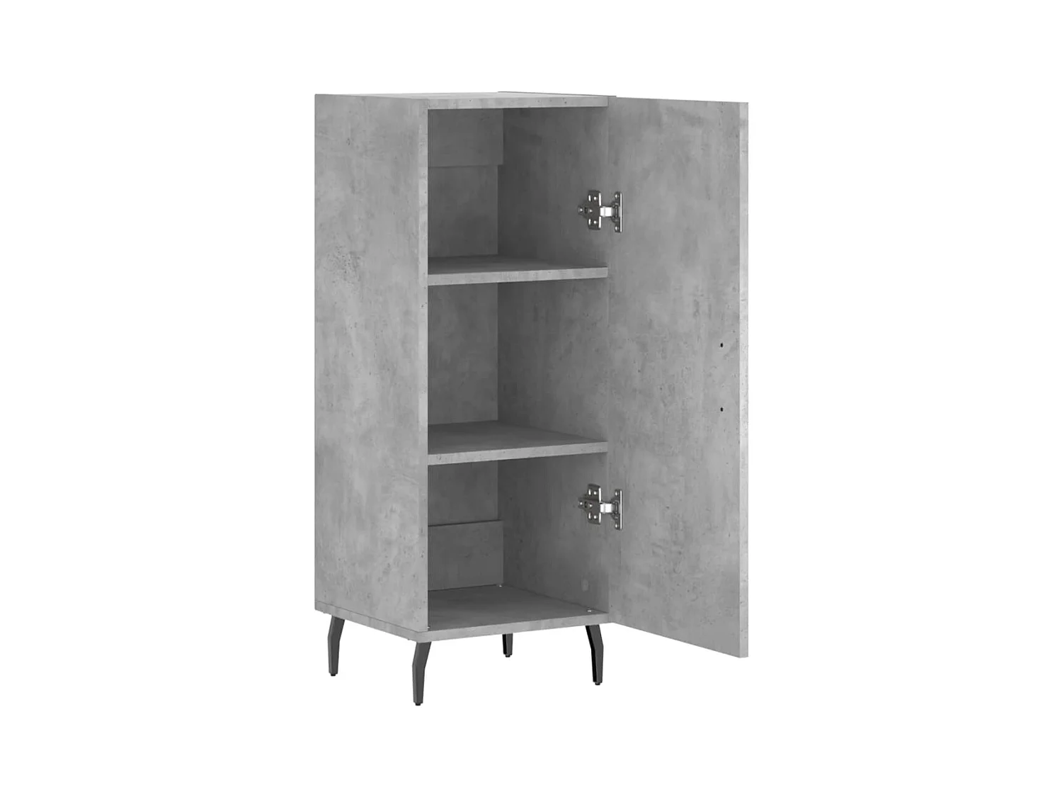 Buffet Gris béton 34,5x34x90 cm Bois d'ingénierie