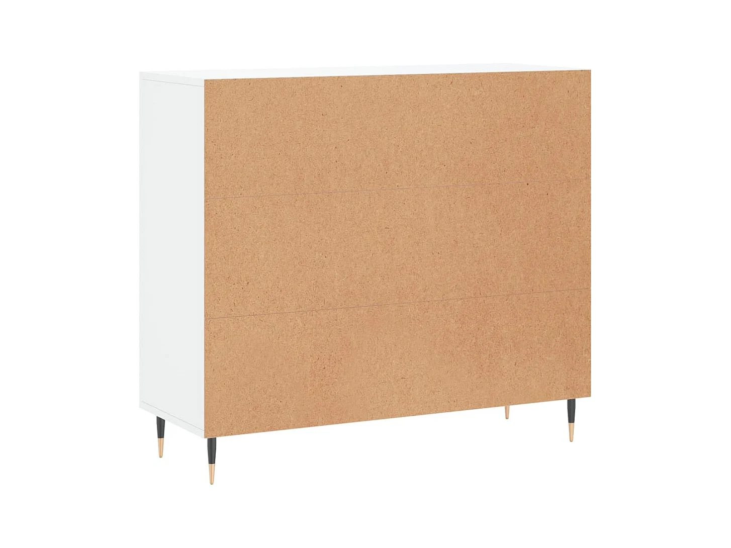 Buffet blanc 90x34x80 cm bois d'ingénierie