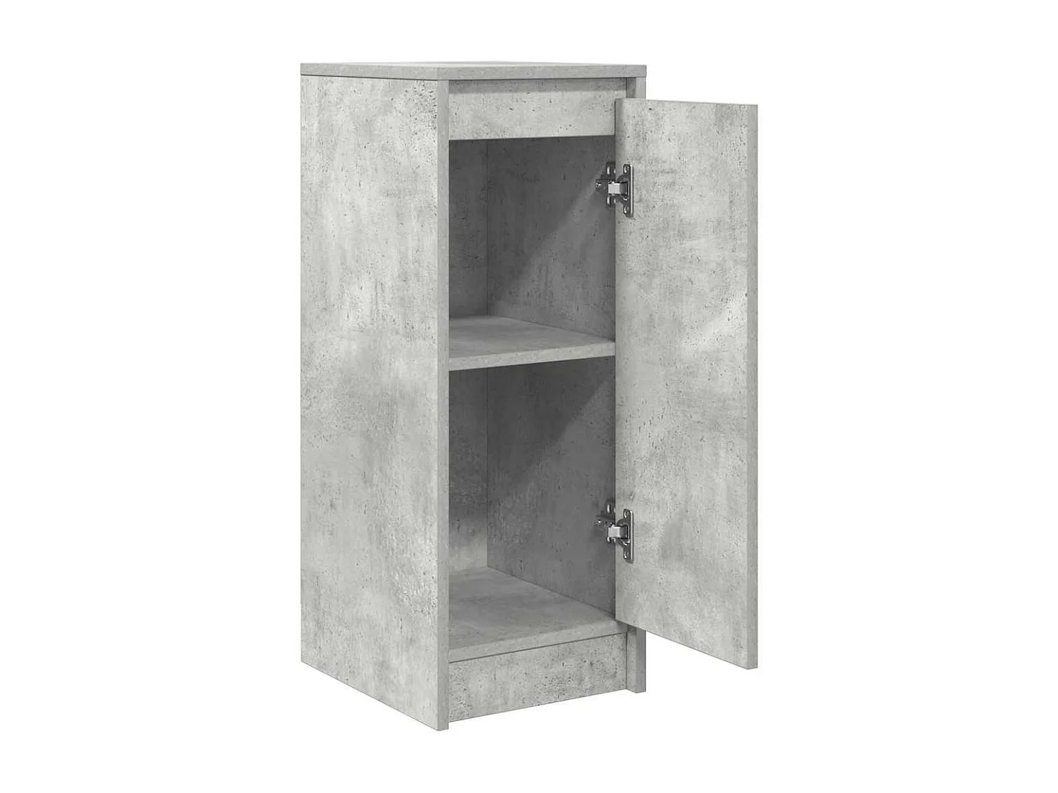 Buffet gris béton 29,5x34x76 cm bois d'ingénierie
