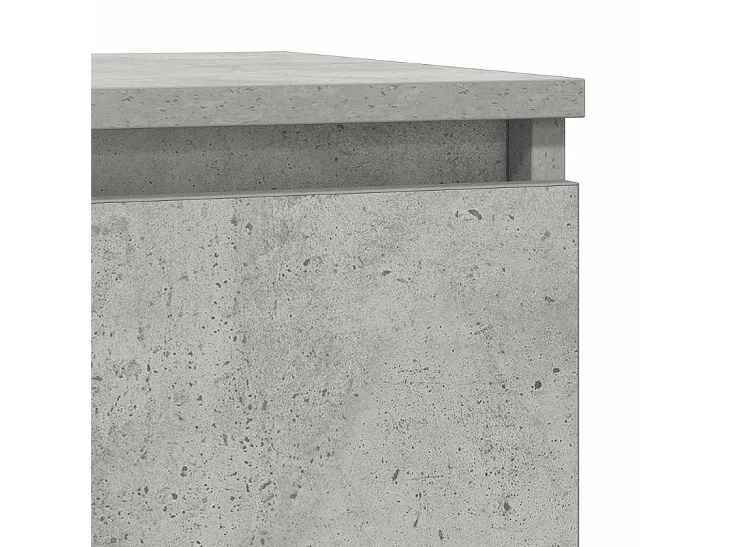 Buffet gris béton 29,5x34x76 cm bois d'ingénierie